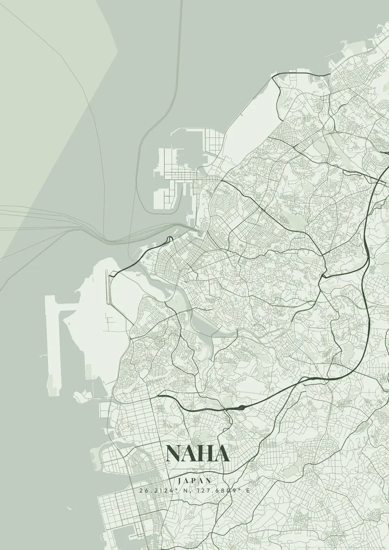 Naha Sage Garden map poster