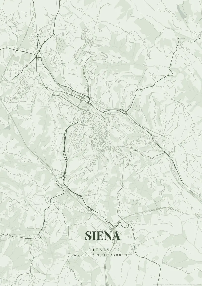 Siena Sage Garden map poster